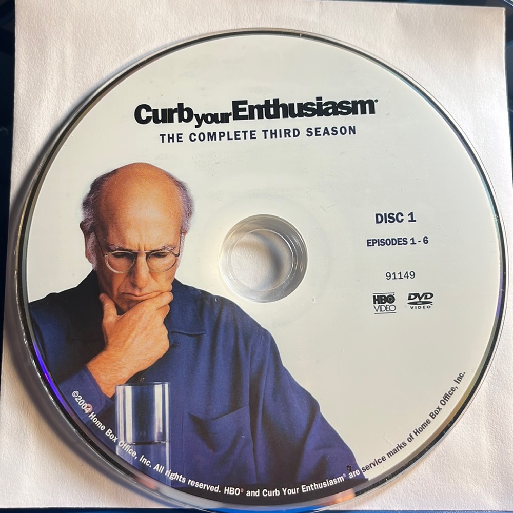 Curb Your Enthusiasm dvd season 3 disc 1